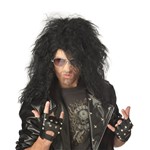 Heavy Metal Rocker Black Wig for Halloween Costume