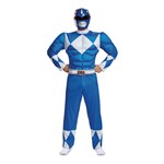 Mens Blue Ranger Muscle Power Rangers Costume