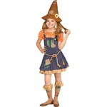 Tween Girls Sweet Scarecrow Halloween Costume