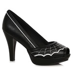 Womens Gothic Spiderweb Witch 4” Heel Costume Shoes