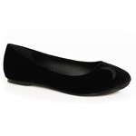 Womens Moon Witch Black Velvet Flat Costume Shoes