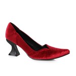Womens Vivian 3" Red Velvet Witch Shoes