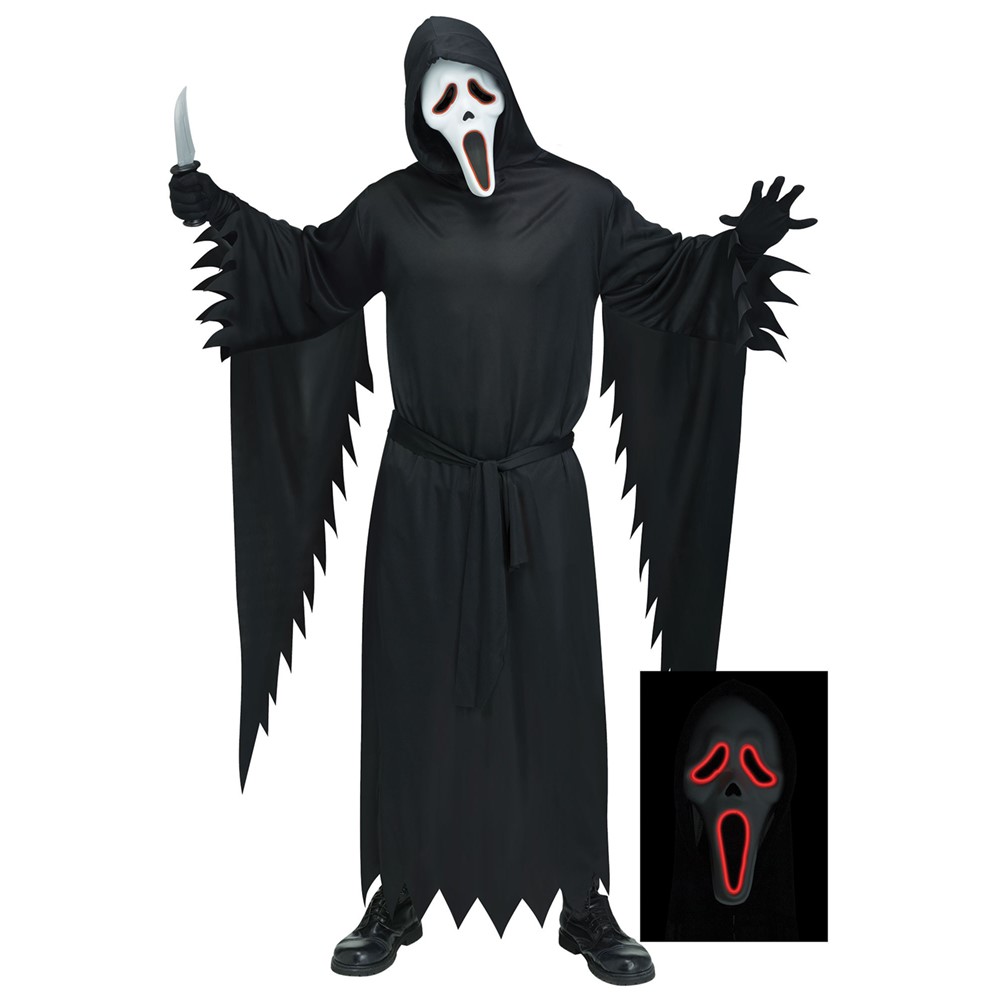 Adult E.L. Ghostface Halloween Costume. scream fancy dress costume. 