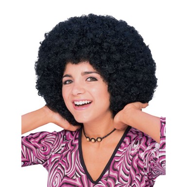 Adult Afro Wig for Costume - Color Black