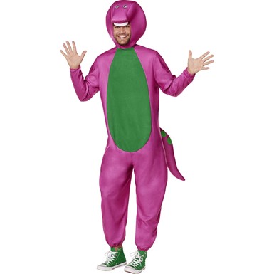 Adult Barney Mens Dinosaur Halloween Costume