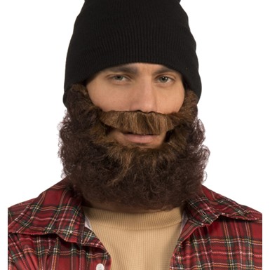 Adult Brown Lumberjack Beard Costume Accessory