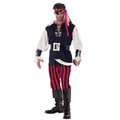 Adult Cutthroat Pirate Mens Halloween Costume