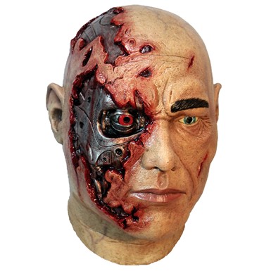 Adult Cyborg Halloween Latex Mask