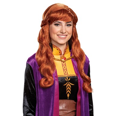 Adult Frozen Anna Halloween Wig