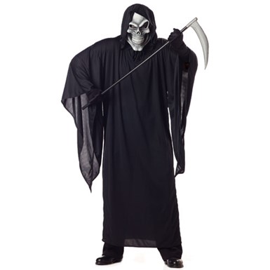 Adult Grim Reaper Big & Tall Halloween Costume 48-52