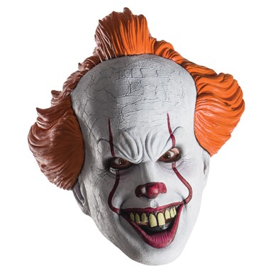 Adult IT Pennywise Clown Costume 1/2 Mask
