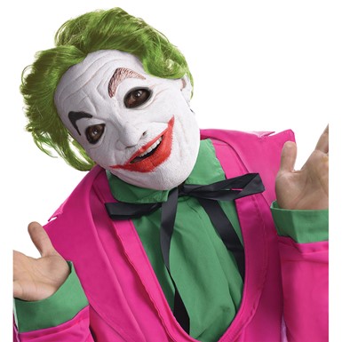 Adult Joker Foam Latex Halloween Mask With Hair