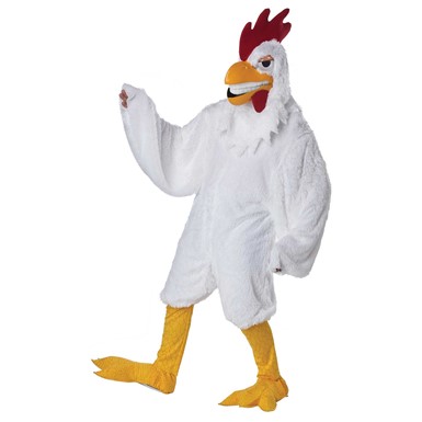 Adult Mens White Chicken Rooster Halloween Costume