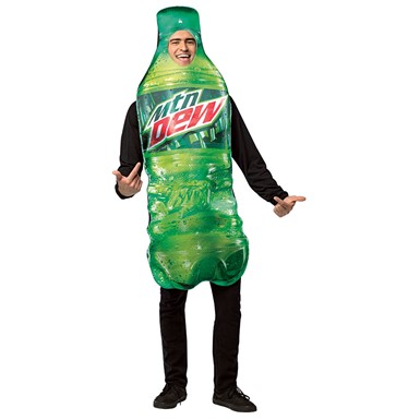 Adult Mountain Dew Bottle Halloween Costume