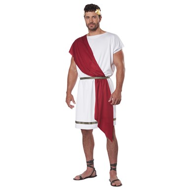 Adult Party Toga Greek 2-in-1 Halloween Costume
