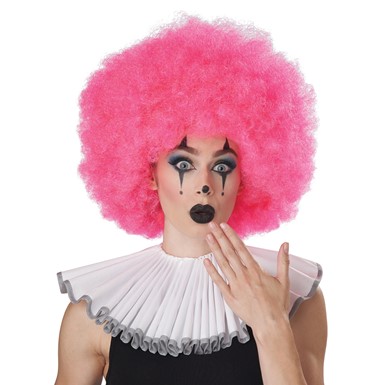 Adult Pink Jumbo Afro Wig for Clown Costume