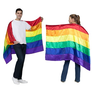 Adult Pride Flag Rainbow Costume Cape