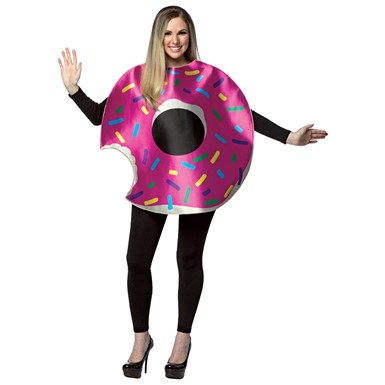Adult Strawberry Donut Mascot Halloween Costume