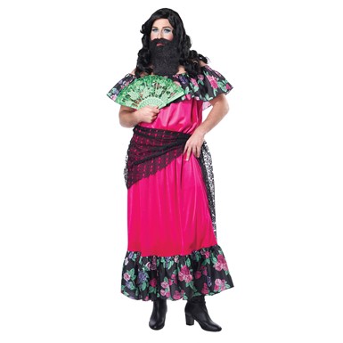 Adult the Bearded Lady Mens Halloween Costume