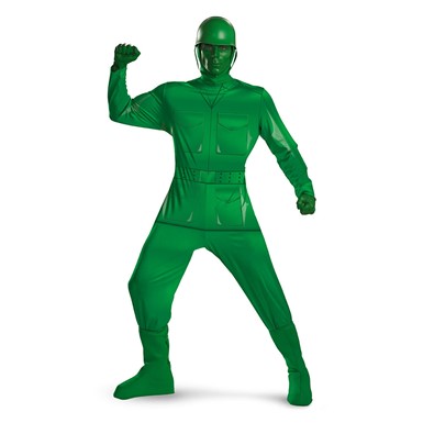 Adult Toy Story Green Army Man Deluxe Costume XXL