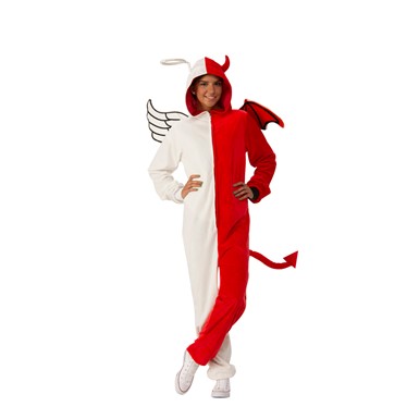 Adult Unisex Angel/Demon Comfy Wear One Piece Jumpsuit Costume