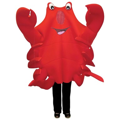 Adult Waving Crab Mascot Halloween Costume