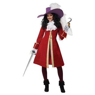 Adult Womens Captain Hook Pirate Halloween Costume