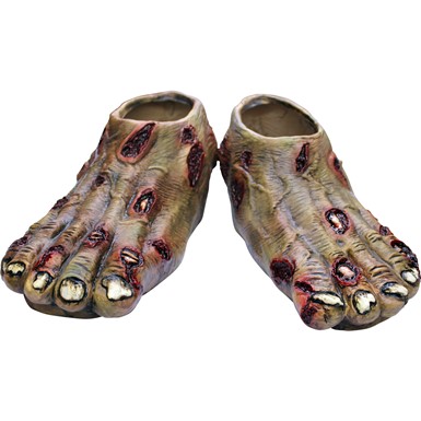 Adult Zombie Rotted Feet Horror Costume Accessory