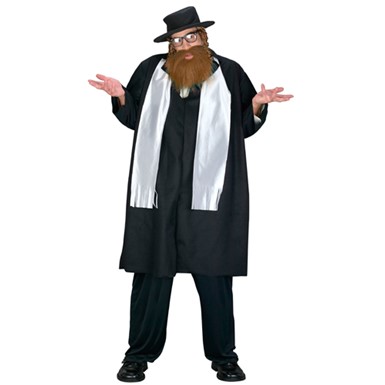 Big & Tall Rabbi Mens Halloween Costume
