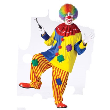 Big Top Clown Funny Circus Joker Adult Halloween Costume