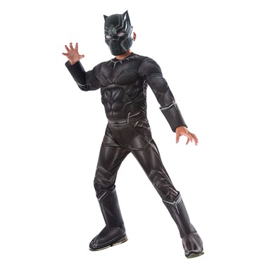Boys Civil War Deluxe Black Panther Halloween Costume