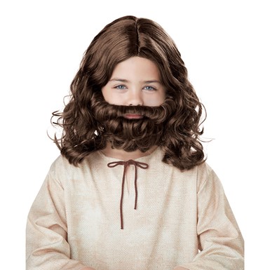 Boys Jesus Halloween Wig and Beard