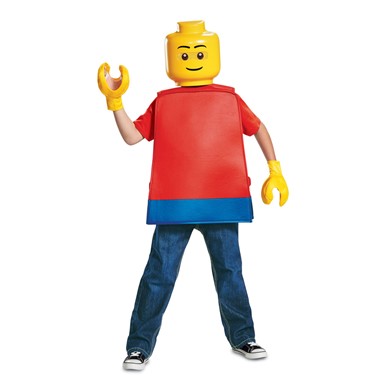 Boys Lego Guy Halloween Costume Standard Size