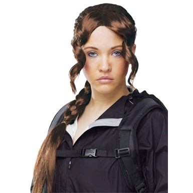 Brown District Girl Costume Wig