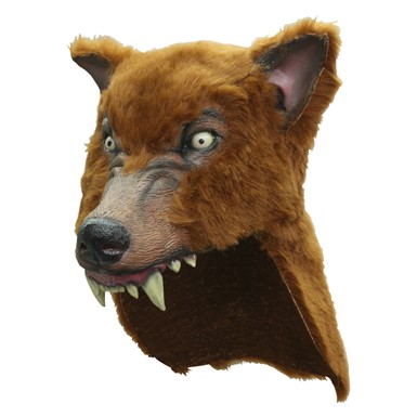 Brown Wolf Halloween Helmet