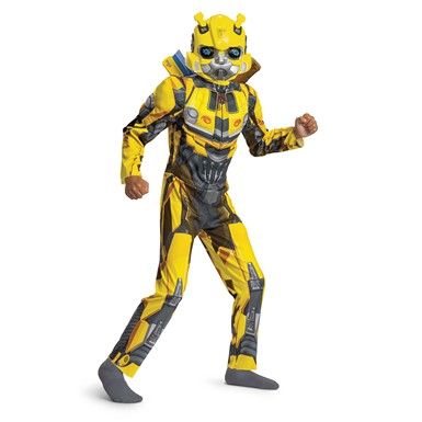 Bumblebee Transformers Boys Muscle Costume