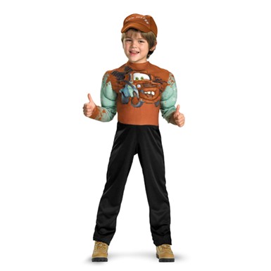 Cars 2 Classic Tow Mater Childs Muscle Costume