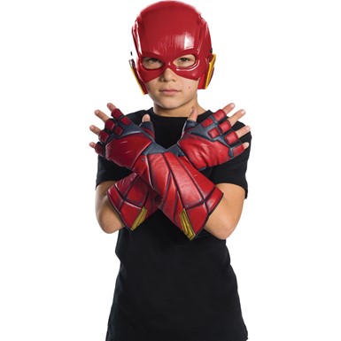 Child Justice League The Flash Gloves