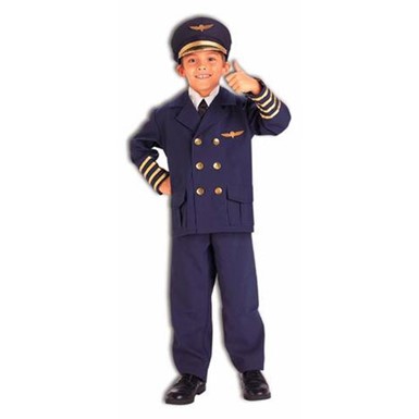Childrens Official Airline Pilot Halloween Costume
