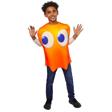 Clyde Orange Pac-Man Monster Child Costume Size Standard