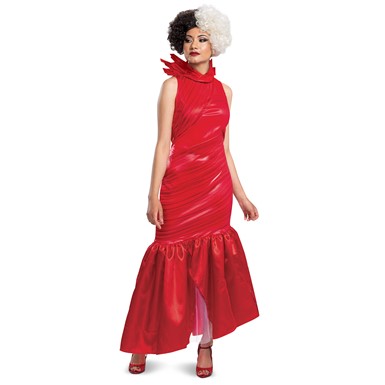Cruella Live Action Red Dress Classic Adult Halloween Costume