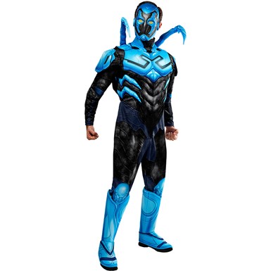 Deluxe Blue Beetle Muscle Adult Halloween Costume