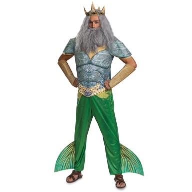 Deluxe King Triton Little Mermaid Adult Costume