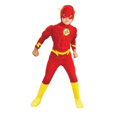 Deluxe Muscle Chest The Flash Kids Halloween Costume