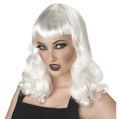Eternal Platinum Blonde Vampire Wig Costume Accessory