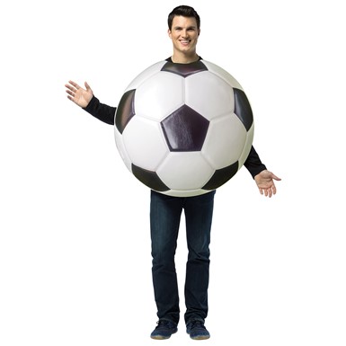 Get Real Soccer Ball Adult Sports Halloween Costume
