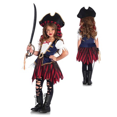 Girls Caribbean Pirate Halloween Costume
