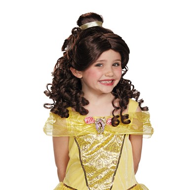 Girls Classic Disney Princess Belle Wig