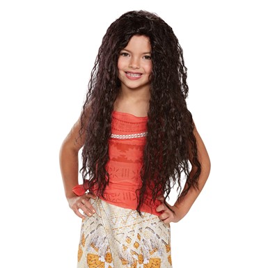Girls Deluxe Moana Disney Costume Wig