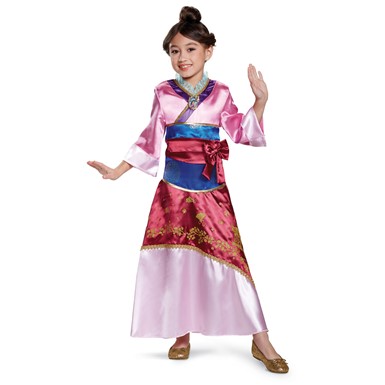 Girls Deluxe Mulan Disney Princess Halloween Costume